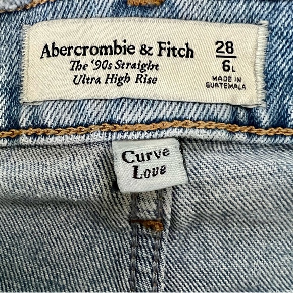 Abercrombie curve love 90s straight, Ultra high-rise size 6L - Picture 8 of 9